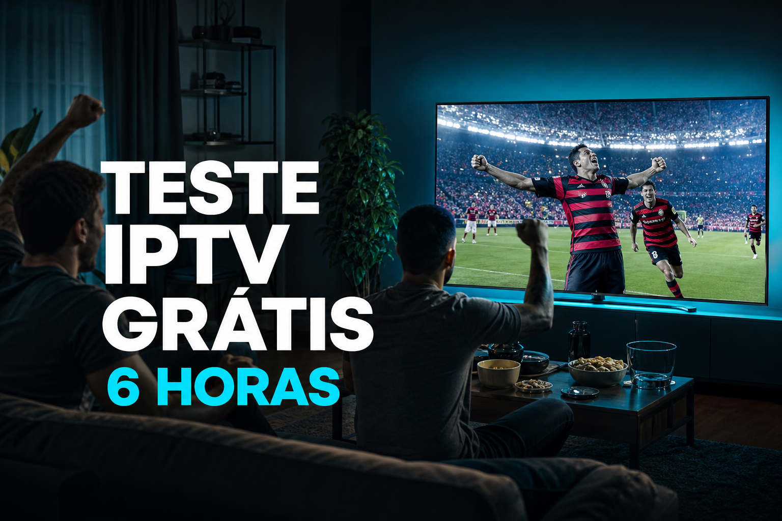 Teste IPTV grátis FAST PLAYER — assista futebol e canais ao vivo em 4K